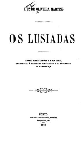 Os LusÃadas by LuÃs de Camões